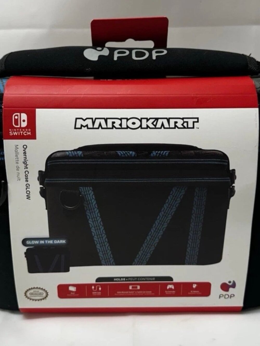 PDP Overnight Case Glow for Nintendo Switch™, Mario Kart Drift GITD NEW